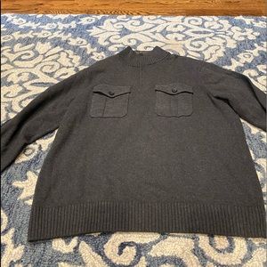 Dockers gray half zip sweater in size L